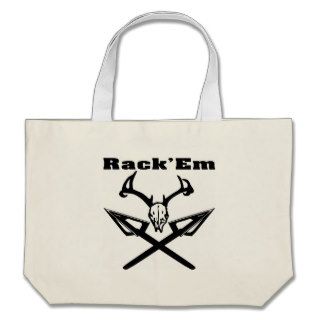 Rack’em Deer Skull & Arrows Tote Bags