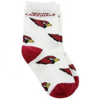 NFL Arizona Cardinals Toddler White All Over Team Logo Bootie Socks  Sports Fan Socks  Clothing