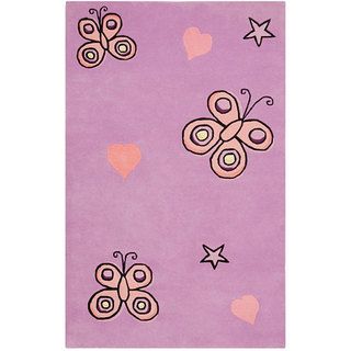 Hand tufted Kids' Butterfly Rug (4' x 6') St Croix Trading 3x5   4x6 Rugs