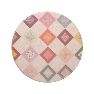 Colorful Fabrics Pattern Coaster