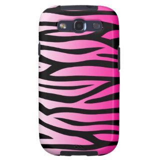 Hot Pink and Black Zebra Print Samsung Galaxy S3 Case