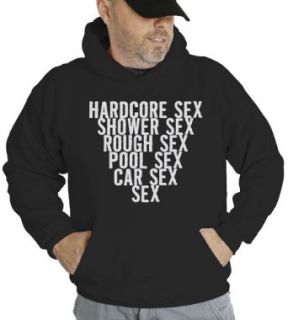 Hardcore Sex Hooded Sweatshirt Black S Clothing