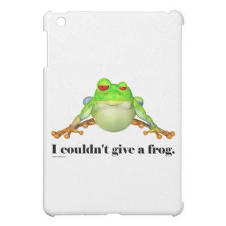 Funny Couldn't Give a Frog Cartoon Cover For The iPad Mini