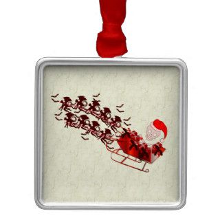 Flying Monkey Santa Christmas Tree Ornaments