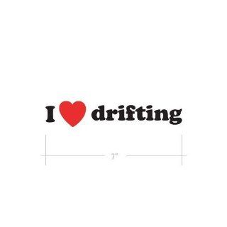 (2x) 5" I Love DriftingVinyl Logo Sticker Vinyl Decals Automotive
