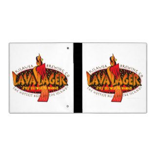 Lava Lager Hawaiian Beer Vinyl Binder