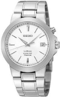 Seiko Silver Dial Titanium Kinetic Mens Watch SKA329 at  Men's Watch store.