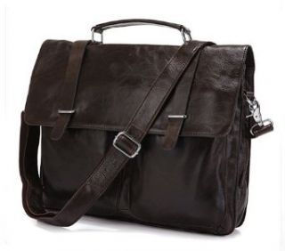 BestTrendy Men's Genuine Leather Simplified Style Businessman Bags Color Red brown Handbags Clothing