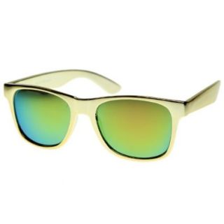 Limited Edition Shiny Chrome Retro Fashion Mirror Lens Wayfarer Sunglasses Shoes