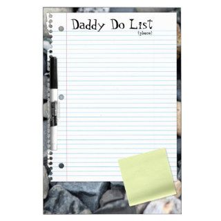 CUSTOMIZABLE Daddy Do List   Notepaper, Post It Dry Erase Whiteboards