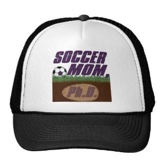 Soccer Mom PhD (purple Impos) Mesh Hats