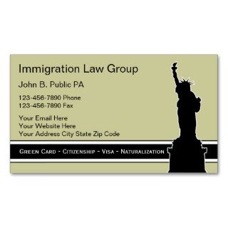 Immigration Attorney Business Cards
