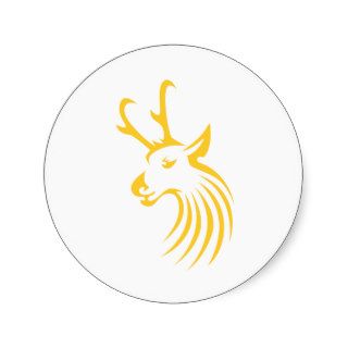 Pronghorn Antelope in Swish Drawing Style Stickers