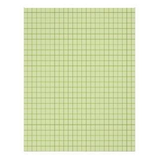 Green 0722486 Graph Grid Customized Letterhead
