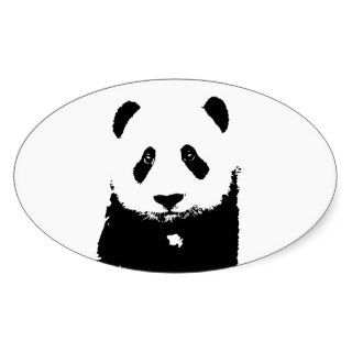 Black & White Panda Stickers