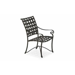 Tradewinds Vallero Crossweave Black Commercial High Back Game Patio Chair (2 Pack) HD 10013M 4