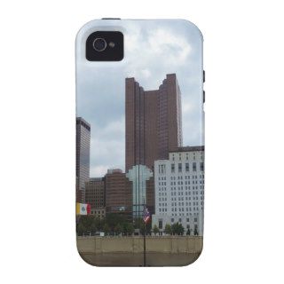 Columbus skyline across the Scioto River Vibe iPhone 4 Covers