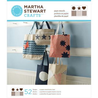 Martha Stewart Large Paper Stencil 9"X7 1/2" 41 Sheets/Pkg Pattern & Shape 52 Designs Templates & Stencils