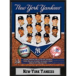 New York Yankees 2012 Baseball Memorabilia Stat Photo Plaque Baseball