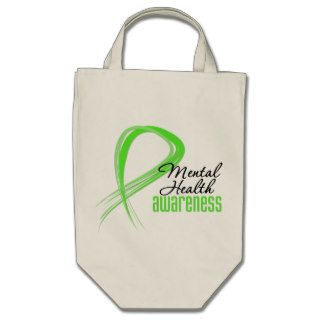 Mental Health Awareness Ribbon Bags