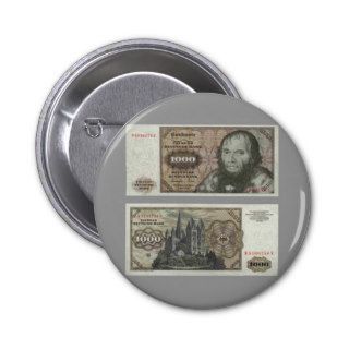 Germany 1000 Mark Note Button