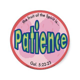 Patience Fruit of the Spirit Spots Sticker