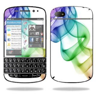 Protective Vinyl Skin Decal Cover for BlackBerry Q10 Cell Phone SQN100 3 Sticker Skins Smokey Color Electronics