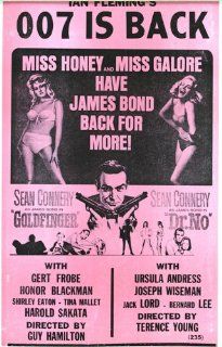 007 James Bond 14" X 22" Vintage Style Concert Poster  Prints  