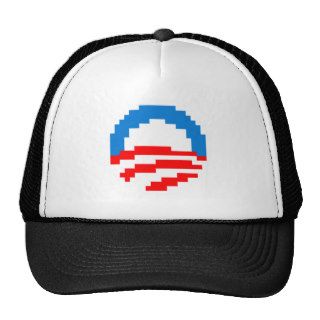 Obama 2012 Pixel Logo Trucker Hats