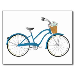 Blue Bicycle Post Card