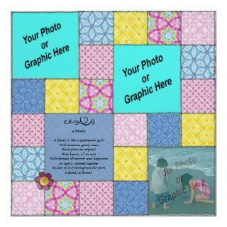 Family Is Forever Photo Quilt Poster