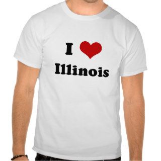 I Love Illinois t shirt