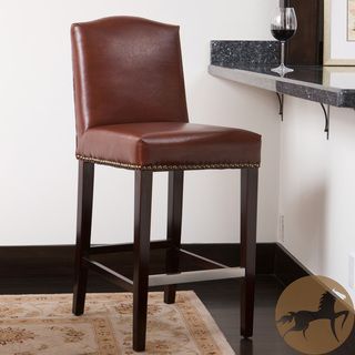 Christopher Knight Home Bolton Brown Bonded Leather Counter Stool Christopher Knight Home Bar Stools
