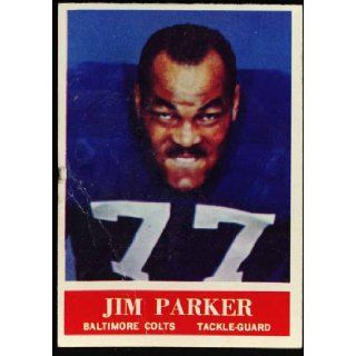 Jim Parker (HOF) Baltimore Colts 1964 NFL Football Trading Card (Philadelphia Chewing Gum) (#8) Baltimore Colts Books