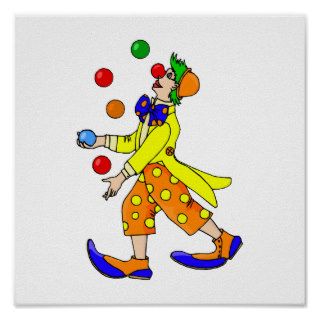 Juggling Clown Posters