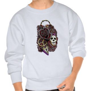 Skull Roses Lock & Key Sweatshirts