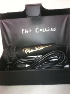 Phil Collins Autographed Signed Microphone Entertainment Collectibles