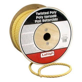 Lehigh Secure Line PY345 Twisted Polypropylene Rope, 3/4 Inch by 150 Foot, Yellow    