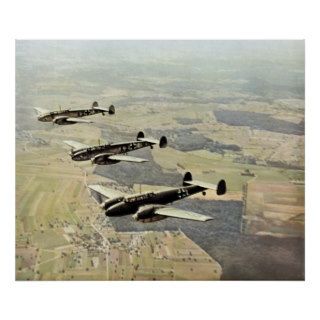 WWII Three Messerschmitt ME 110 Poster