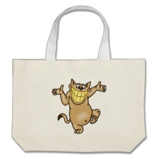 Big Smile Cartoon Cat Canvas Bags