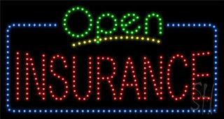 Insurance Animated Outdoor LED Sign 17" Tall x 32" Wide x 3.5" Deep  Business And Store Signs 
