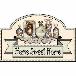 "Home Sweet Home"   Decorative Door Sign Photo Cut Outs