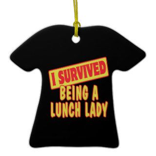 I SURVIVED BEING A LUNCH LADY CHRISTMAS TREE ORNAMENT