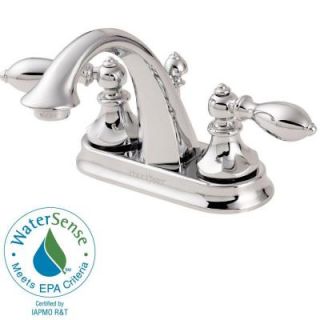 Pfister Catalina 4 in. 2 Handle High Arc Bathroom Faucet in Polished Chrome F 048 E0BC