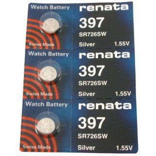 #397 Renata Watch Batteries 3Pcs Watches