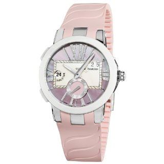 Ulysse Nardin Women's 243103/397 Executive Dual Time Pink Mother of Pearl Diamond Dial Watch at  Women's Watch store.