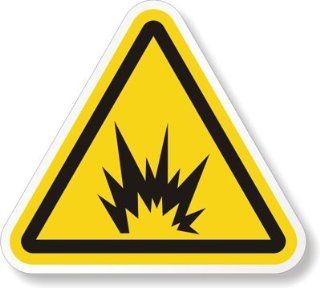 Explosion (symbol only), Laminated Vinyl Labels, 1.397" x 1.25"  