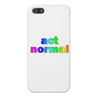 Act Normal (Rainbow) iPhone 5 Covers