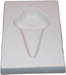 Ice Cream Cone   Frit Fusible Glass Forming Mold
