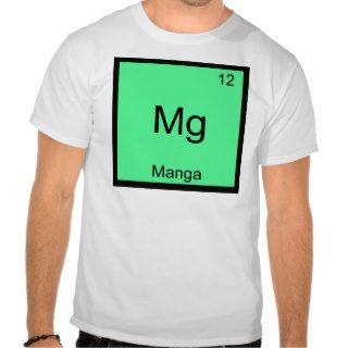 Mg   Manga Comic Funny Chemistry Element Symbol Tshirts
